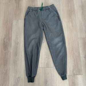 Figs Womens Mens Unisex Medical Scrubs Joggers Size Medium Gray Drawstring